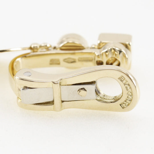 BVLGARI Earring K18 yellow gold gold * One side only unisex(Unisex) Used Authentic