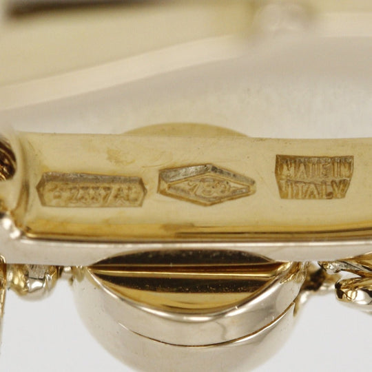 BVLGARI Earring K18 yellow gold gold * One side only unisex(Unisex) Used Authentic
