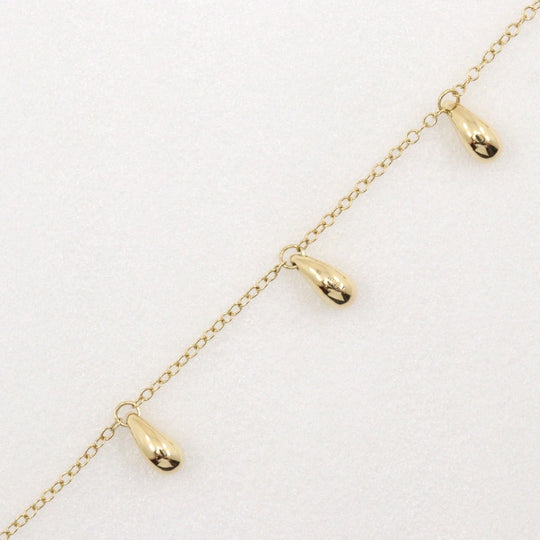 TIFFANY&Co. bracelet K18 yellow gold gold Elsa Peretti Teardrop 5P Women Used Authentic