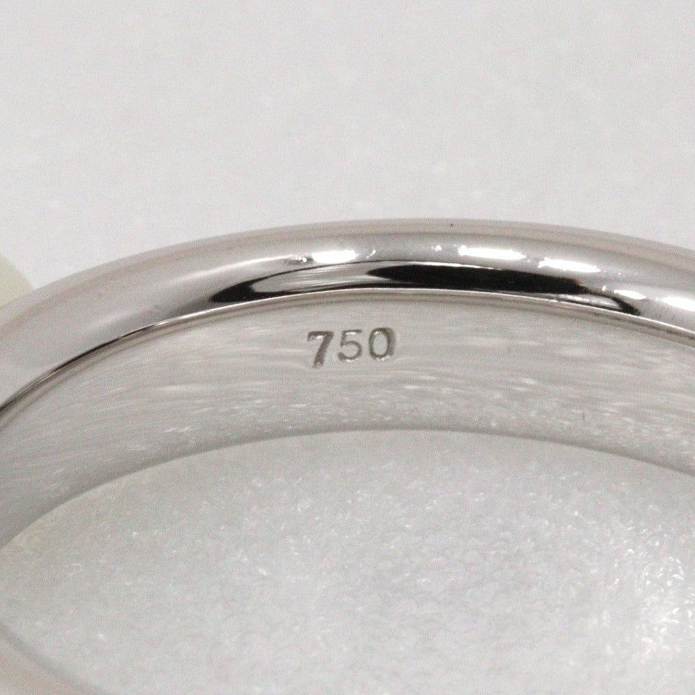 TASAKI Ring K18 White Gold, Pearl Silver Pearl Women Used Authentic