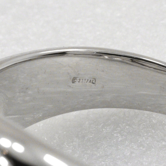 BVLGARI Ring K18 White Gold, Onyx Silver Bulgari Bulgari Women Used Authentic