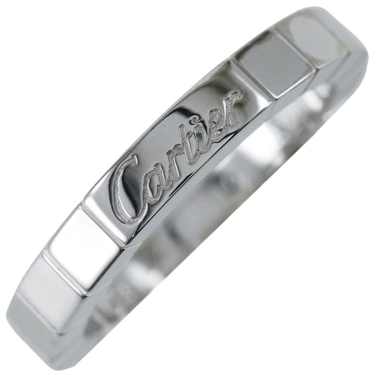 CARTIER Ring K18 white gold Silver Laniere Women 49 Used Authentic