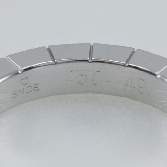 CARTIER Ring K18 white gold Silver Laniere Women 49 Used Authentic