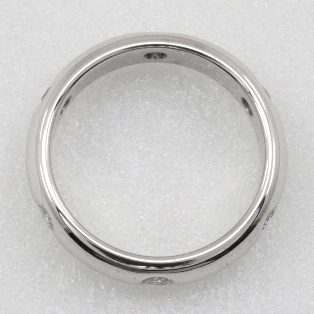 CARTIER Ring K18 White Gold, Diamond Silver 6P diamond Stellar Ring Women 48 Used Authentic