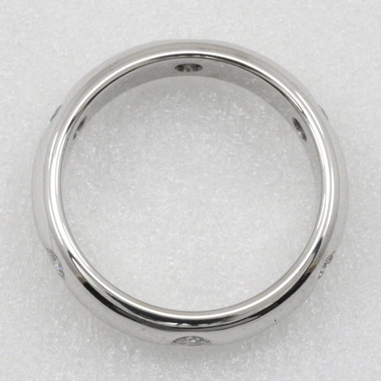CARTIER Ring K18 White Gold, Diamond Silver 6P diamond Stellar Ring Women 48 Used Authentic