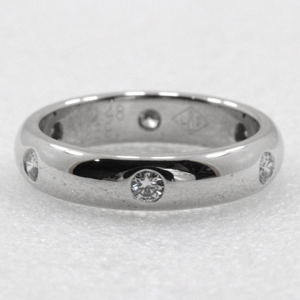 CARTIER Ring K18 White Gold, Diamond Silver 6P diamond Stellar Ring Women 48 Used Authentic