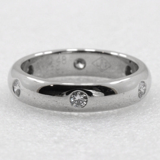 CARTIER Ring K18 White Gold, Diamond Silver 6P diamond Stellar Ring Women 48 Used Authentic