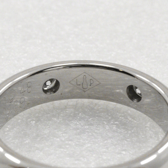 CARTIER Ring K18 White Gold, Diamond Silver 6P diamond Stellar Ring Women 48 Used Authentic