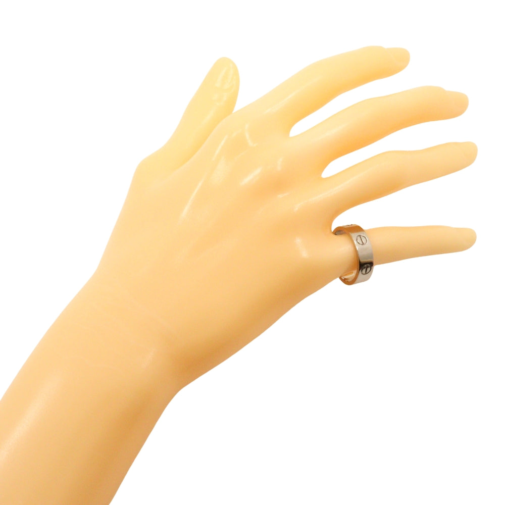 CARTIER Ring K18 white gold Silver Love Ring Women 57 Used Authentic