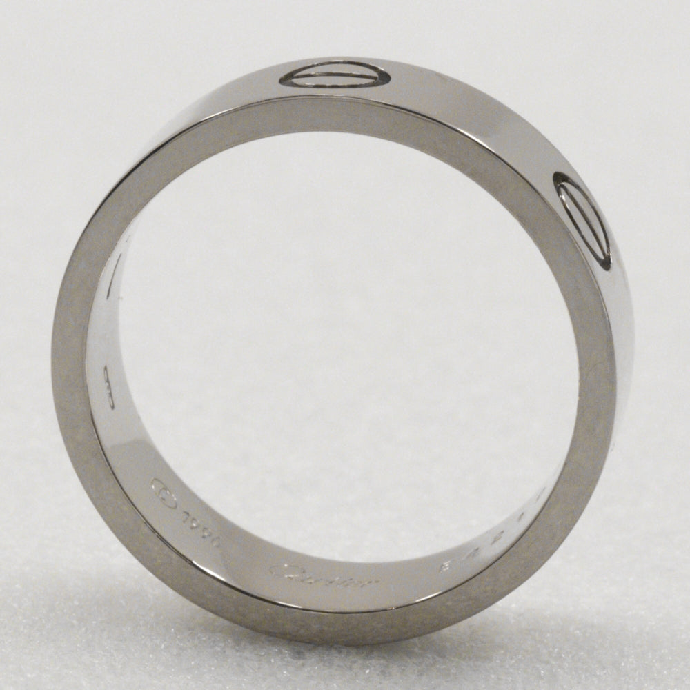 CARTIER Ring K18 white gold Silver Love Ring Women 57 Used Authentic