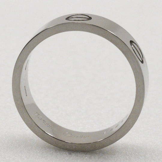 CARTIER Ring K18 white gold Silver Love Ring Women 57 Used Authentic