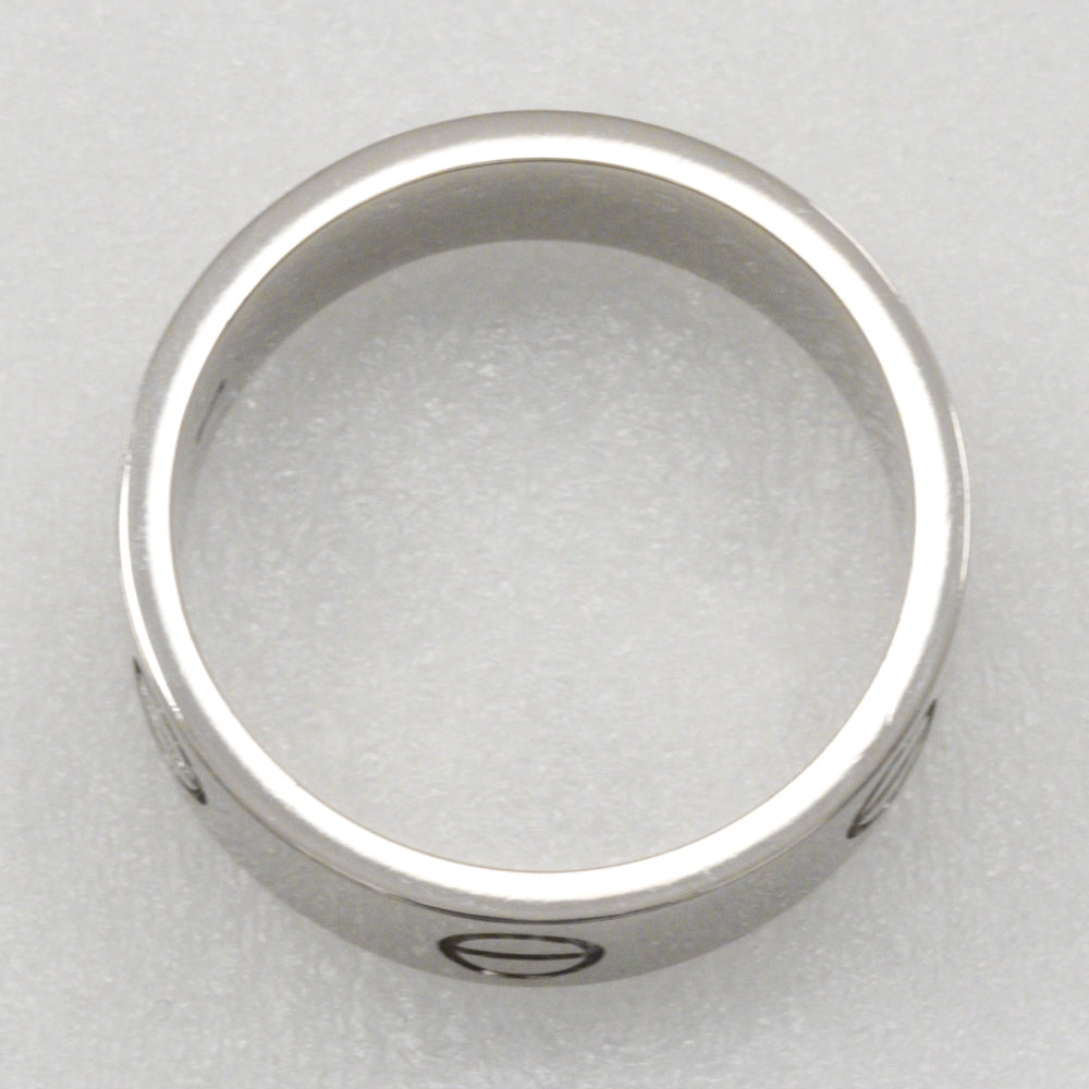 CARTIER Ring K18 white gold Silver Love Ring Women 57 Used Authentic