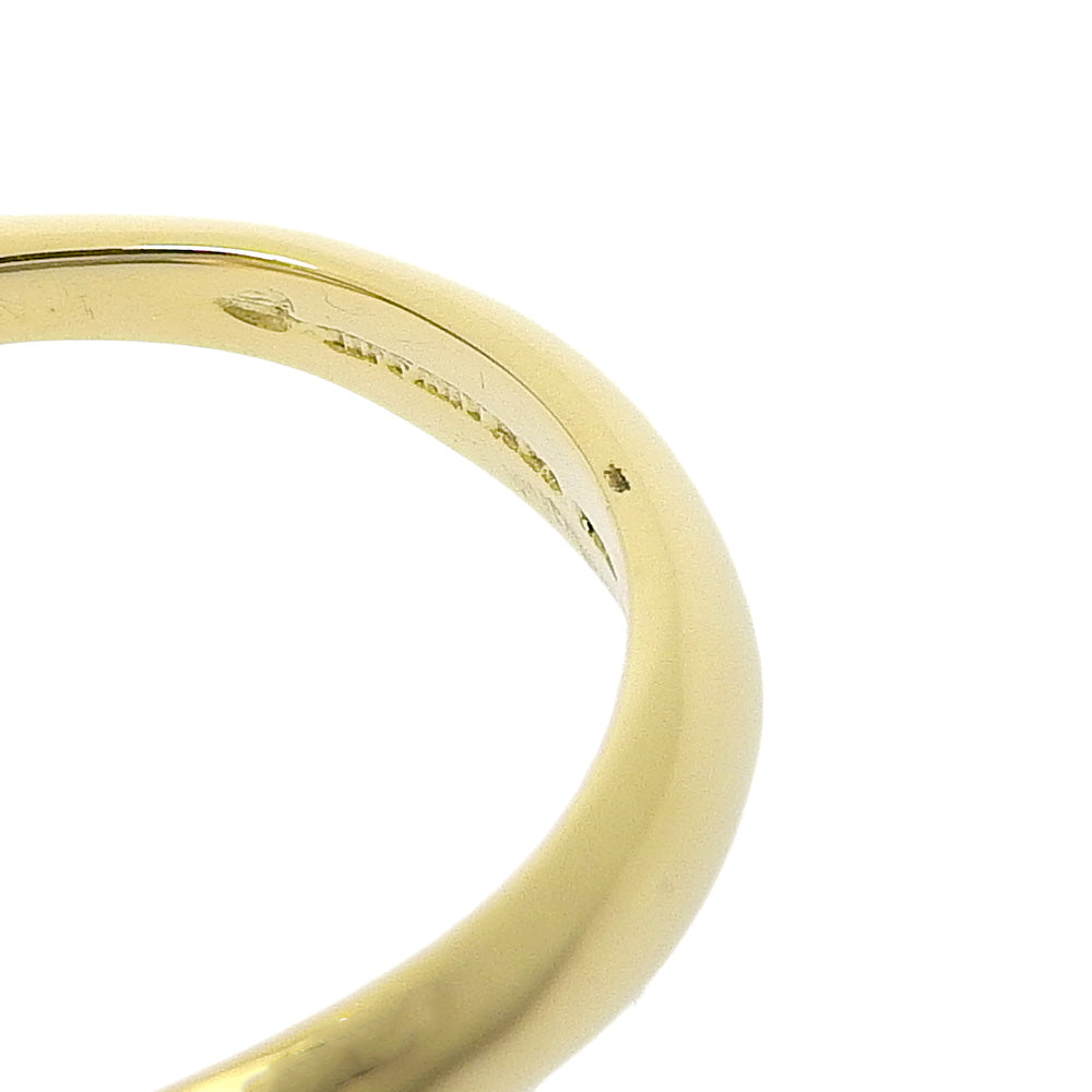TIFFANY&Co. Ring K18 yellow gold gold Elsa Peretti Open heart Women Used Authentic