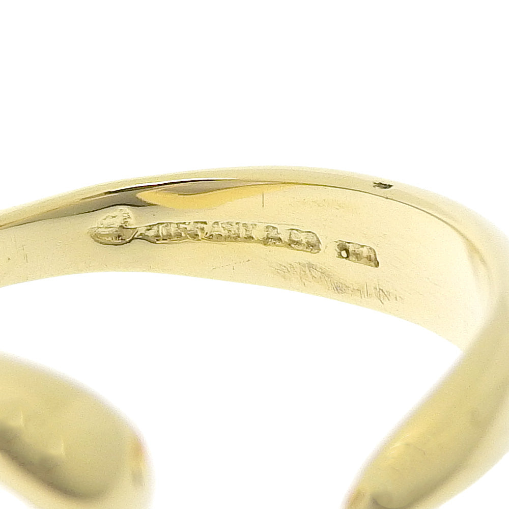 TIFFANY&Co. Ring K18 yellow gold gold Elsa Peretti Open heart Women Used Authentic