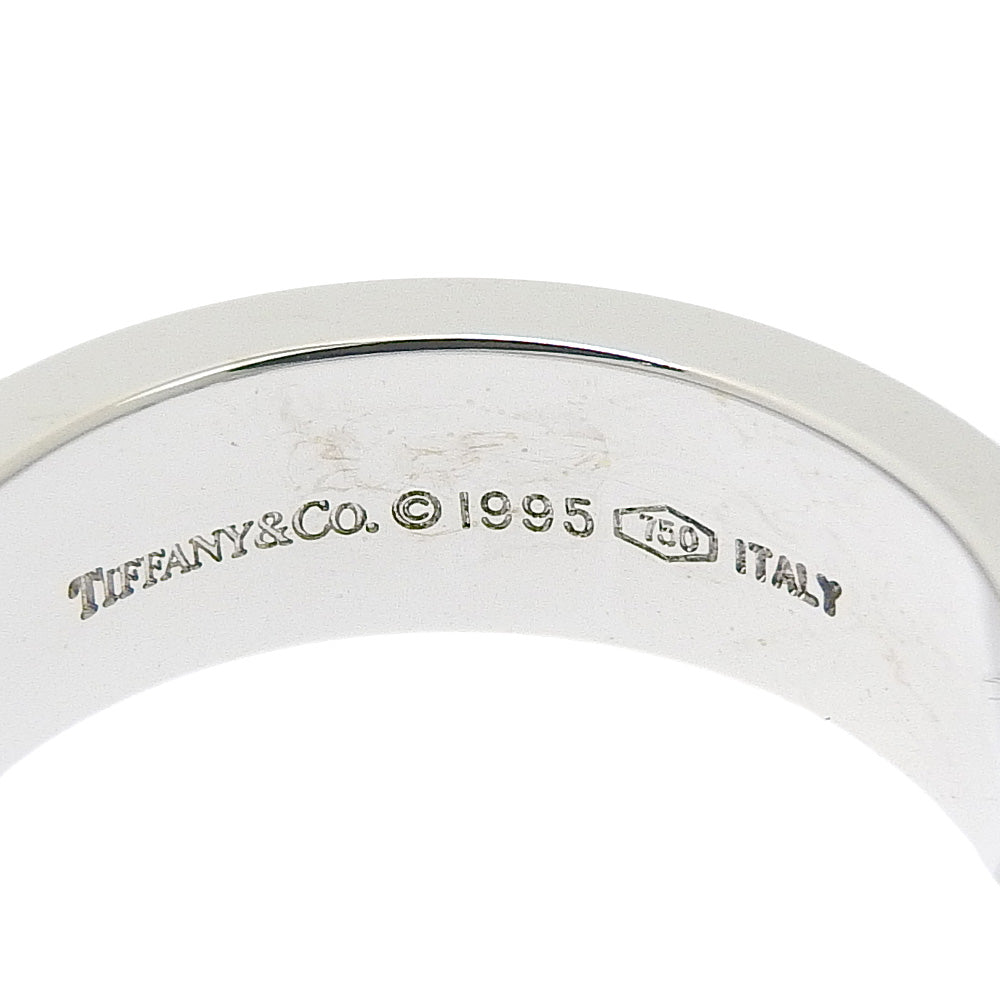 TIFFANY&Co. Ring K18 White Gold, Diamond White gold 3P diamond Atlas Women Used Authentic