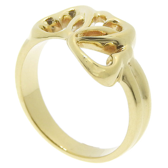 TIFFANY&Co. Ring K18 yellow gold gold Triple heart Women Used Authentic
