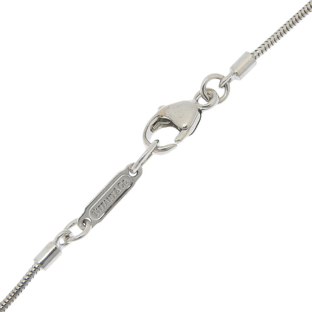 TIFFANY&Co. Necklace K18 White Gold, Diamond Silver 3P diamond Atlas bar Women Used Authentic