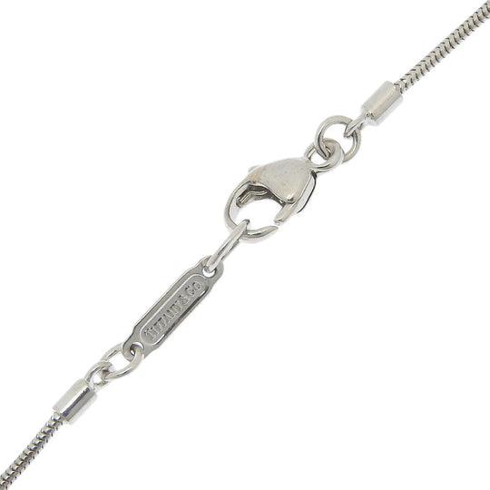 TIFFANY&Co. Necklace K18 White Gold, Diamond Silver 3P diamond Atlas bar Women Used Authentic