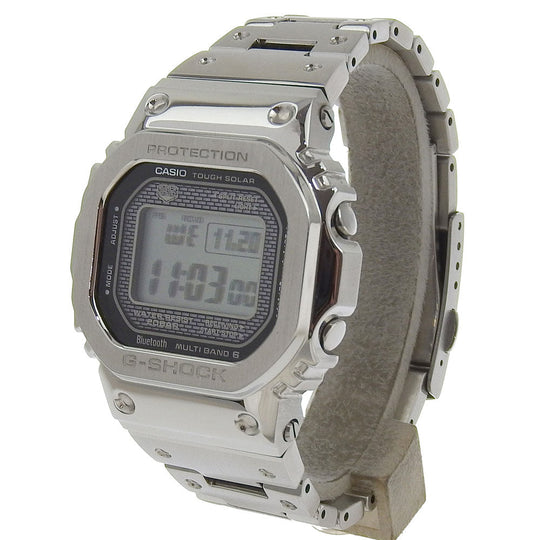 CASIO Watches Solar Powered Radio Watch GMW-B5000D-1JF Stainless Steel Silver Full metal G shock black dial