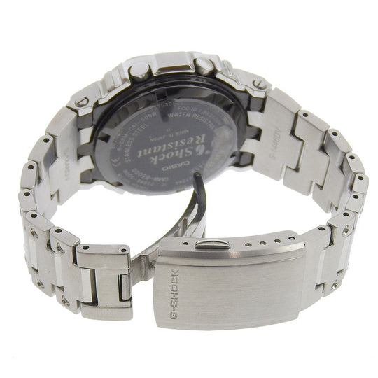 CASIO Watches Solar Powered Radio Watch GMW-B5000D-1JF Stainless Steel Silver Full metal G shock black dial
