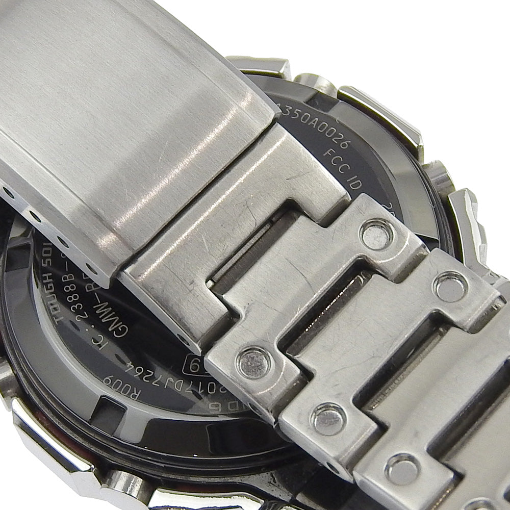 CASIO Watches Solar Powered Radio Watch GMW-B5000D-1JF Stainless Steel Silver Full metal G shock black dial