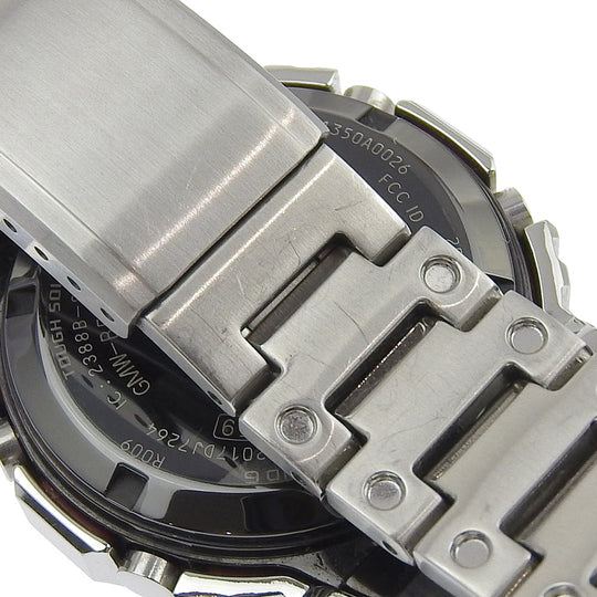 CASIO Watches Solar Powered Radio Watch GMW-B5000D-1JF Stainless Steel Silver Full metal G shock black dial