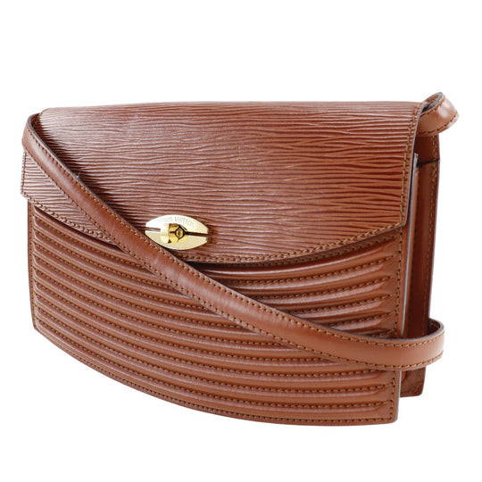 LOUIS VUITTON Shoulder Bag M52563 Epi Leather Brown 2-way clutch Prebourg Women Used Authentic