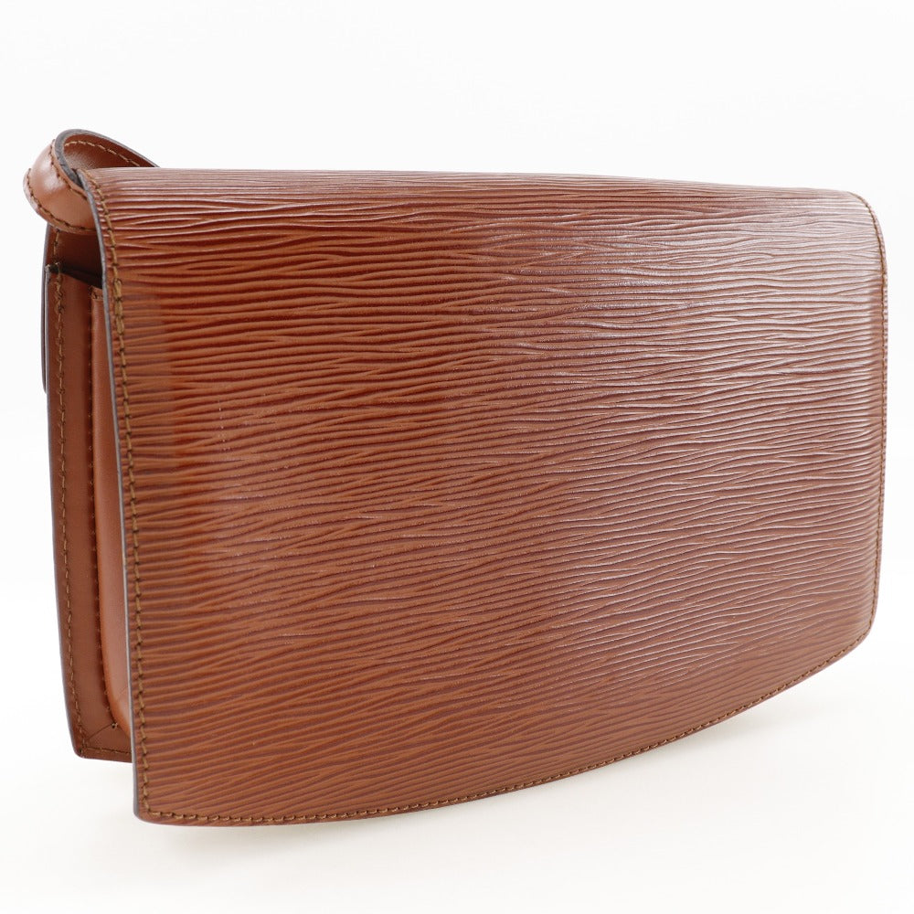 LOUIS VUITTON Shoulder Bag M52563 Epi Leather Brown 2-way clutch Prebourg Women Used Authentic