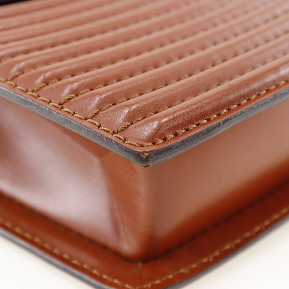 LOUIS VUITTON Shoulder Bag M52563 Epi Leather Brown 2-way clutch Prebourg Women Used Authentic
