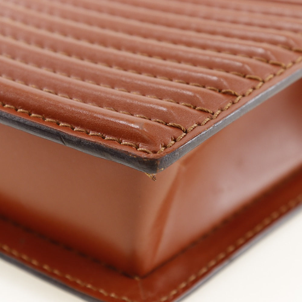 LOUIS VUITTON Shoulder Bag M52563 Epi Leather Brown 2-way clutch Prebourg Women Used Authentic