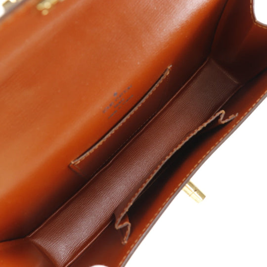 LOUIS VUITTON Shoulder Bag M52563 Epi Leather Brown 2-way clutch Prebourg Women Used Authentic