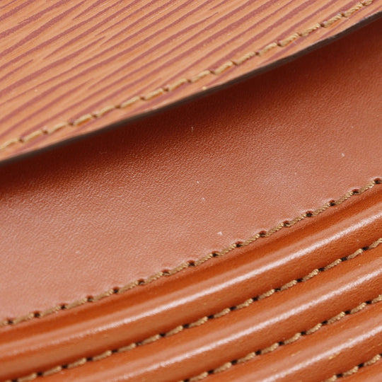 LOUIS VUITTON Shoulder Bag M52563 Epi Leather Brown 2-way clutch Prebourg Women Used Authentic