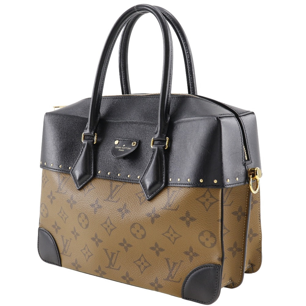 LOUIS VUITTON Handbag M43595 Monogram reverse Black / Brown Citymar Women Used Authentic
