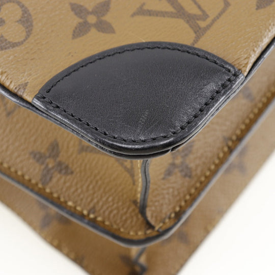 LOUIS VUITTON Handbag M43595 Monogram reverse Black / Brown Citymar Women Used Authentic