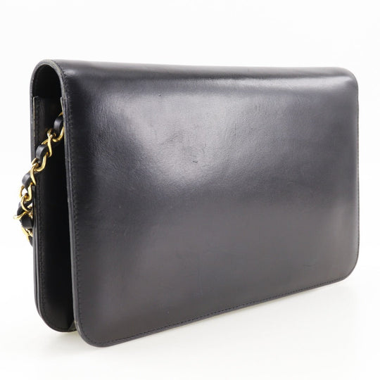 CHANEL Shoulder Bag Calfskin black vintage COCO Mark ChainShoulder Women Used Authentic