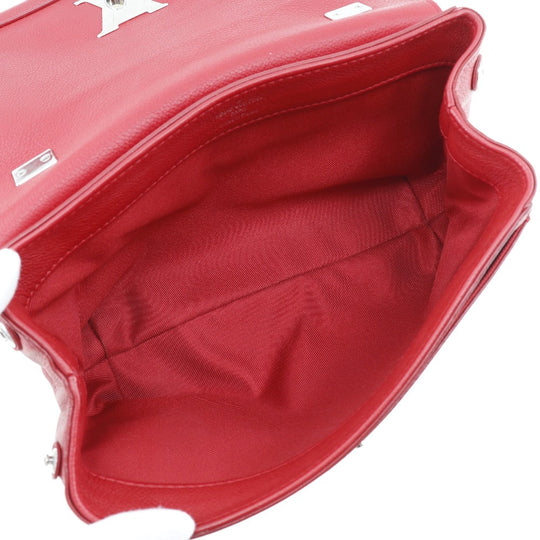 LOUIS VUITTON Shoulder Bag M51202 Calfskin Red 2WAY Rock Me BB Women Used Authentic