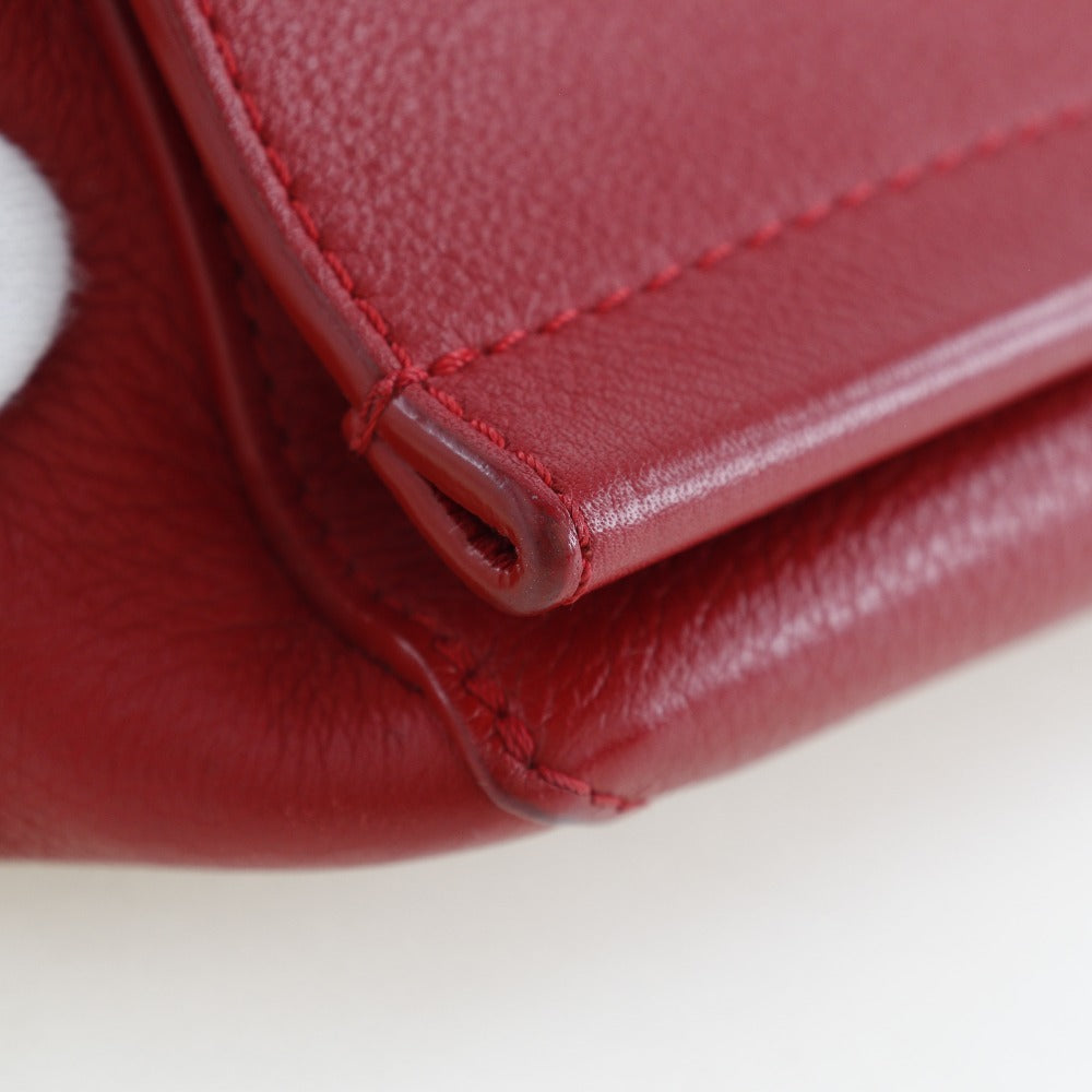 LOUIS VUITTON Shoulder Bag M51202 Calfskin Red 2WAY Rock Me BB Women Used Authentic