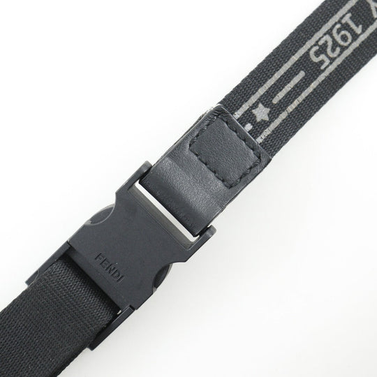 FENDI Waist bag 7VA446 Nylon canvas Brown Sling bag Pecan Stripe unisex(Unisex) Used Authentic