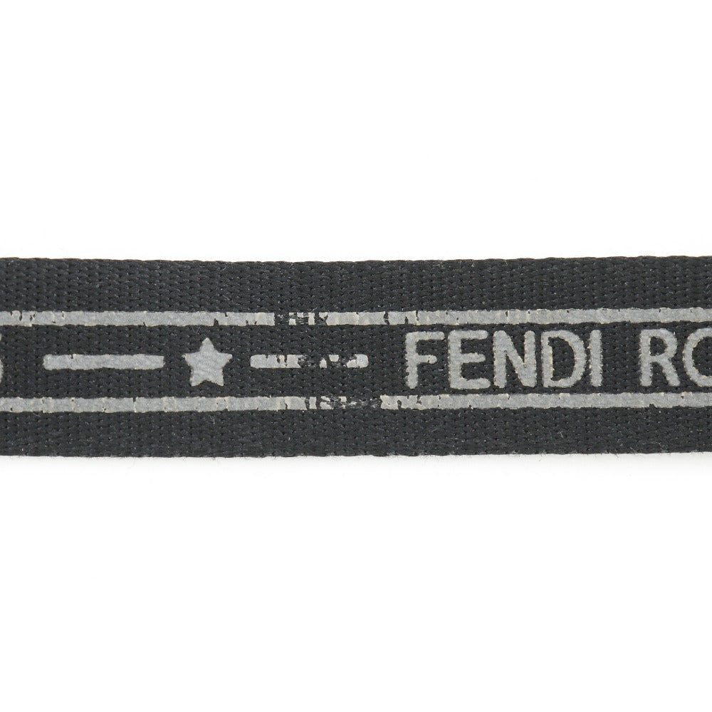 FENDI Waist bag 7VA446 Nylon canvas Brown Sling bag Pecan Stripe unisex(Unisex) Used Authentic