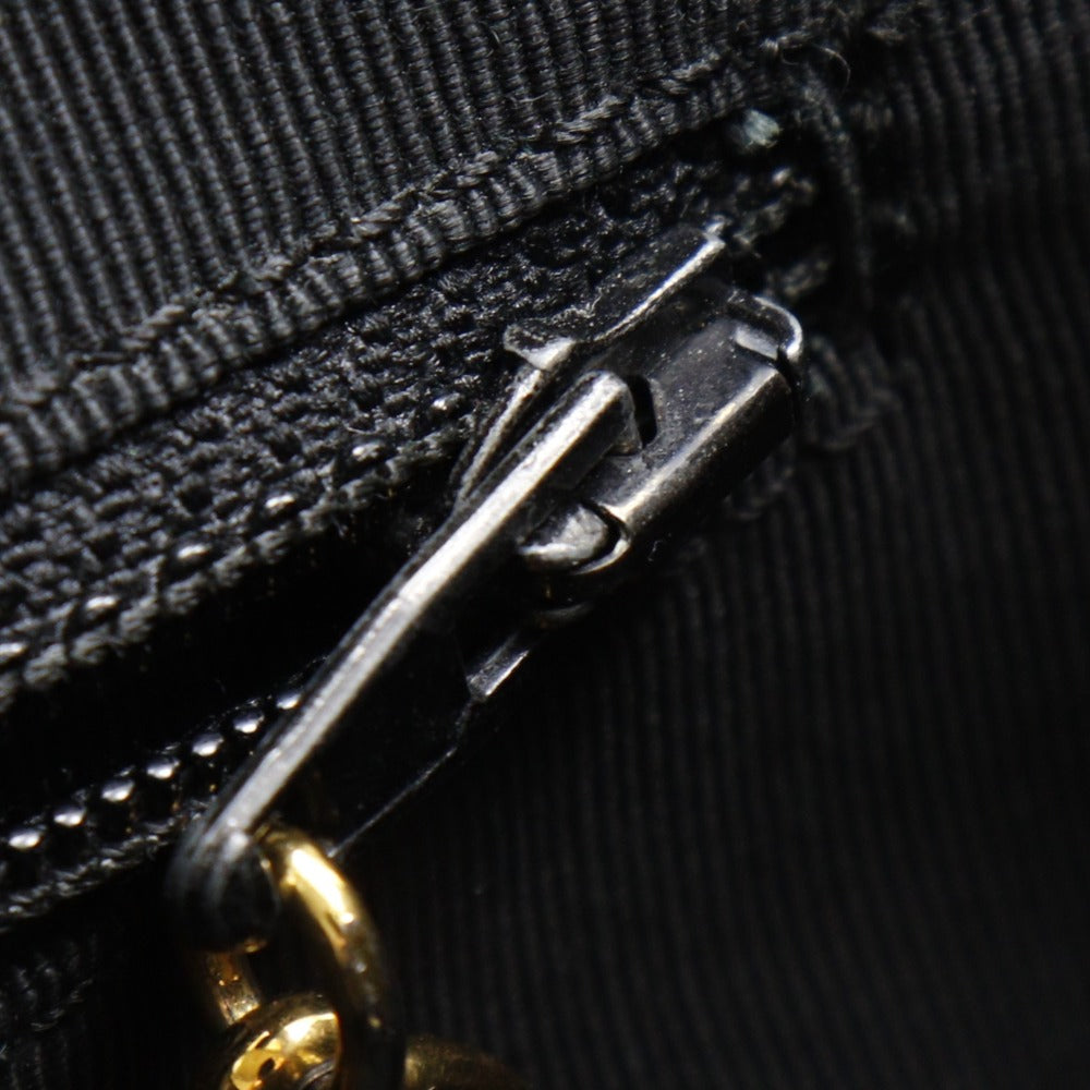 CHANEL Handbag Caviar skin black logo Women Used Authentic
