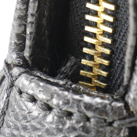 CHANEL Handbag Caviar skin black logo Women Used Authentic