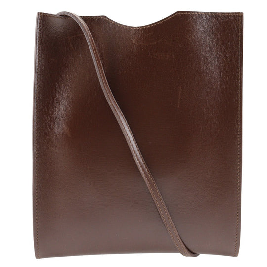 HERMES Shoulder Bag Calfskin Brown Omenitu Women(Unisex) Used Authentic