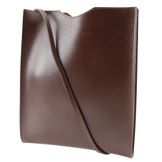 HERMES Shoulder Bag Calfskin Brown Omenitu Women(Unisex) Used Authentic