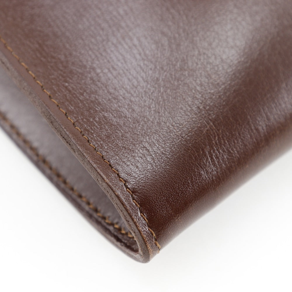 HERMES Shoulder Bag Calfskin Brown Omenitu Women(Unisex) Used Authentic