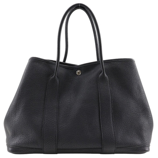 HERMES Tote Bag Negonda black Garden party PM Women Used Authentic