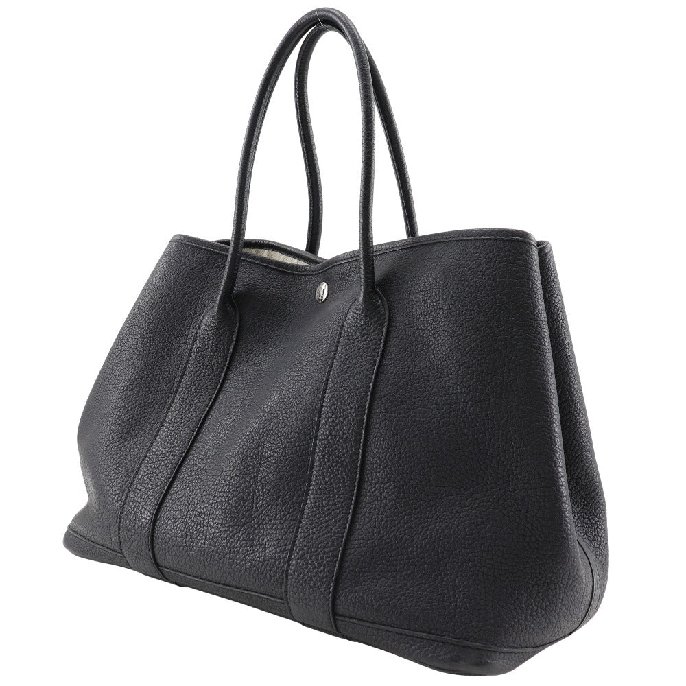 HERMES Tote Bag Negonda black Garden party PM Women Used Authentic