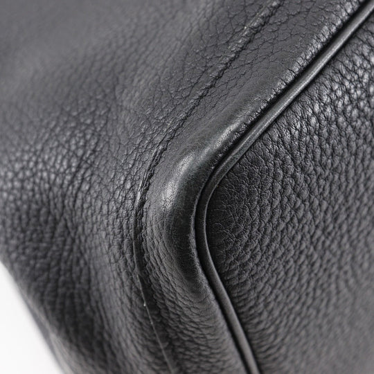 HERMES Tote Bag Negonda black Garden party PM Women Used Authentic