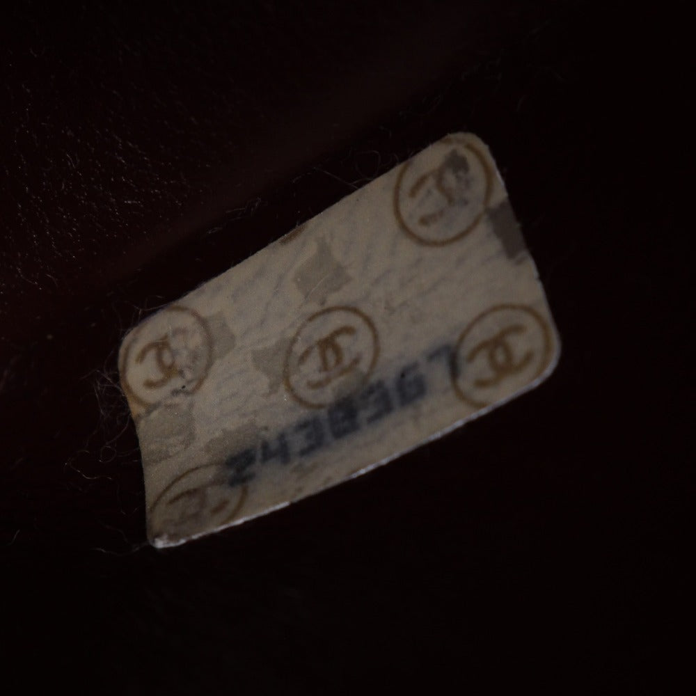 CHANEL Shoulder Bag lambskin black Double chain Deca Trasse ChainShoulder Women Used Authentic