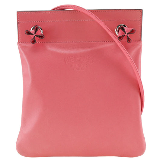 HERMES Shoulder Bag Calfskin pink Aline Mini Women Used Authentic