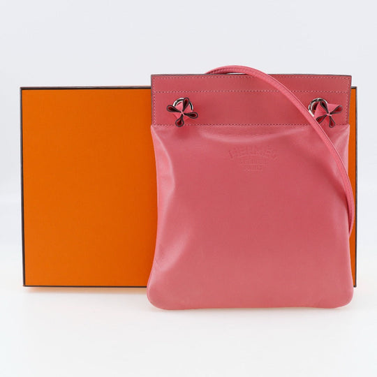 HERMES Shoulder Bag Calfskin pink Aline Mini Women Used Authentic